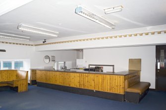 Interior. Ground floor.  Cafeteria from north east.