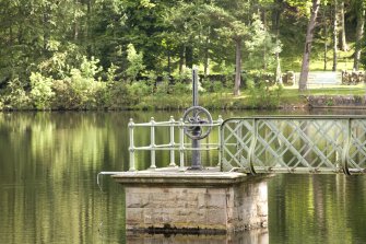 Detail of pump station Glencorse dam, from S.