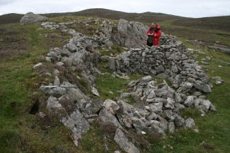 View from W. Mr J Sherriff (RCAHMS) in picture.