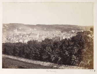 Page 30/2 General view from Chapel Hill [NS 0839 6482], Rothesay, from the NW.
Titled 'Rothesay'
PHOTOGRAPH ALBUM No. 146: THE THOMAS ANNAN ALBUM.