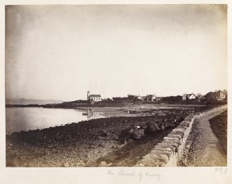 Page 31/6 General view of the Church and houses at Ascog (c.NS 1064 6360), taken from the NNW.
Titled 'The church of Ascog', Rothesay.
PHOTOGRAPH ALBUM No.146: THE THOMAS ANNAN ALBUM