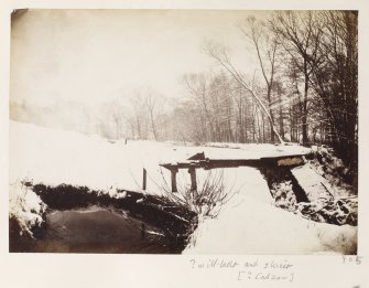 Page 33/1 View of mill lade and sluice, possibly at Cadzow.
Titled 'Mill lade and sluice (? Cadzow.)
PHOTOGRAPH ALBUM No.146; THE THOMAS ANNAN ALBUM