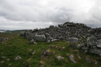 View of the S side of the cairn taken from the ENE.
