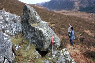 Rock shelter 1010, Creag Iucharaidh, entrance