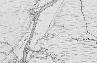 1st edition of the OS 6-inch map (Ross and Cromarty, 1881, sheet cviii) extract 