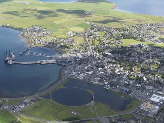 General oblique aerial view of Kirkwall, taken from the W.