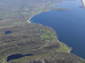 General oblique aerial view of Achiltibuie, taken from the NW.