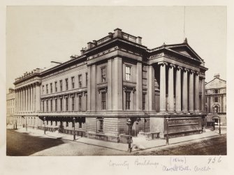 Page 34v/3 Glasgow, General view of County Buildings
Titled 'County Buildings, (1844) Clarke & Bell Archts.'
PHOTOGRAPH ALBUM No.146: THE THOMAS ANNAN ALBUM