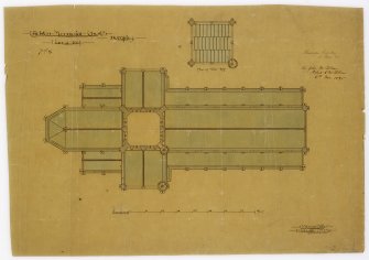 Crichton Memorial Church.
Plan of roof including plan of tower roof.