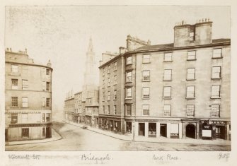 Page 35V/1    Glasgow, Bridgegate, general.
Titled 'Stockwell Street, Bridgegate, Park Place.'
PHOTOGRAPH ALBUM NO 146: THE THOMAS ANNAN ALBUM
