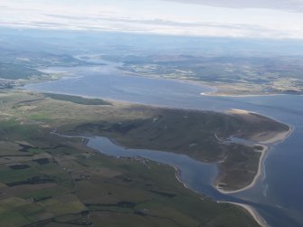 General oblique aerial view of the Dornoch Firth, looking NW.