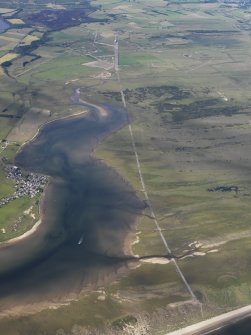 General oblique aerial view of Inver Bay, looking W.