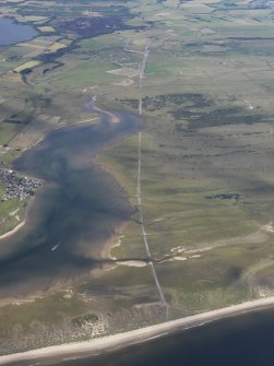 General oblique aerial view of Inver Bay, looking W.