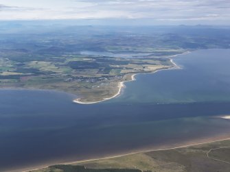 General oblique aerial view across the Dornoch Firth and Dornoch, looking NNW.