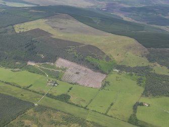 Oblique aerial view of Inchindown, looking NNW.