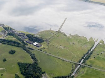 Oblique aerial view of the pier, looking SE.