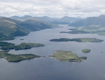 General oblique aerial view of Loch Lomond, looking to the NNW.