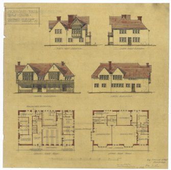 Cramond Brig Golf Club House.
Plans, sections and elevations.