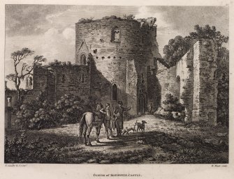 Engraving of Interior of Bothwell Castle.
Titled 'Inside of Bothwell Castle. P Sandby, R.A. pinxt. W. Watts sculp. Published as the Act directs by G. Keasly in Fleet Street, Decr. 1st 1778.'