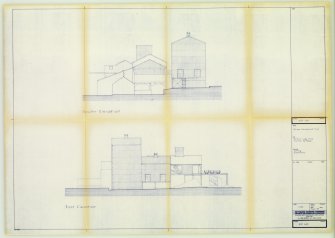 Digital copy of Drawing 'Birkhill Clay Mine Surface Buildings: South and East Elevations