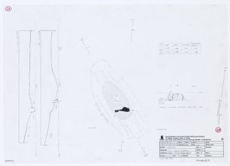 RCAHMS survey drawing: plan of Cairnton recumbent stone circle, photographic copy.