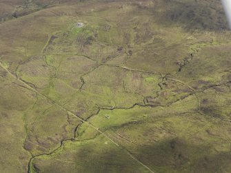 Oblique aerial view of Dun Borrafiach, looking ENE.