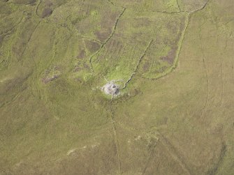Oblique aerial view of Dun Borrafiach, looking WSW.