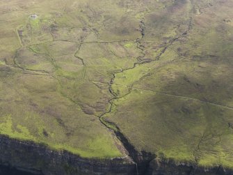 General oblique aerial view of Dun Borrafiach, looking ENE.