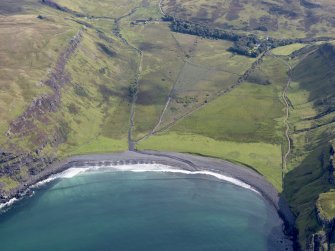 Oblique aerial view of Talisker Bay, looking E.