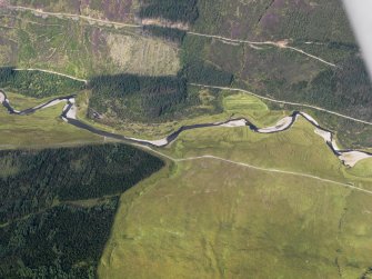General oblique aerial view of Glen Brittle, Skye, looking W.