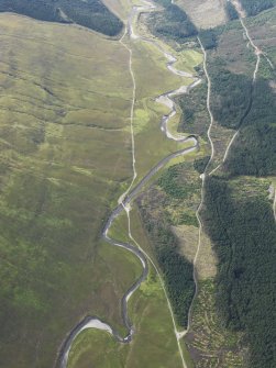 General oblique aerial view of Glen Brittle, Skye, looking SSW.