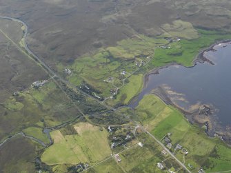 General oblique aerial view of Gearymore, Skye, looking S.