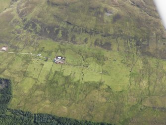 Oblique aerial view of Mugeary, Skye, looking NE.