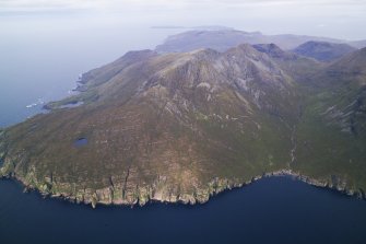 General oblique aerial view of Sgorr Mor, Rum, looking WNW.