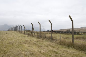Northern boundary fence. View from W