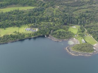 Oblique aerial view of Ellary House and Farm, taken from the ESE.