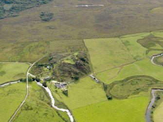 General oblique aerial view of Dunadd, taken from the NE.