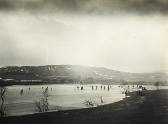 View of curling game, possibly near Inchrye Abbey House

