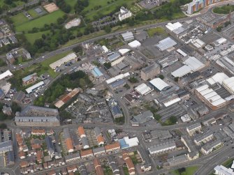 General oblique aerial view of the city, centred on the former Queen Victoria Works site area taken from the S.