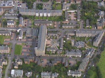 Oblique aerial view of the works taken from the W.