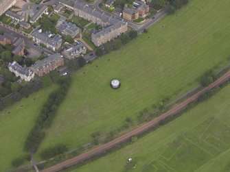 Oblique aerial view of the bandstand taken from the SSW.