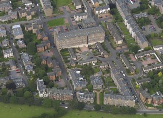 Oblique aerial view of the works taken from the S.