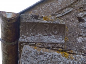 Kincreich Mill: N building, date stone 1630