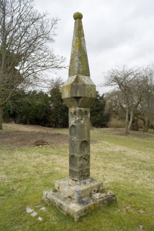 Detail of the garden sundial, situated to the North-East of Cumbernauld House, Cumbernauld.