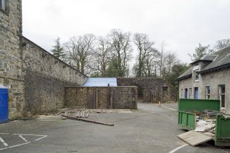 View of the courtyard to the West of Cumbernauld House, taken from the North-East.