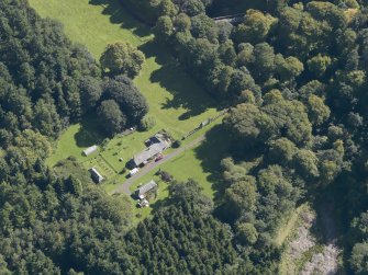 General oblique aerial view of  the Panmure  Estate, centred on the West Gate, taken from the NE.