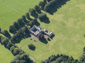 General oblique aerial view of the Panmure  Estate, centred on the house, taken from the NE.