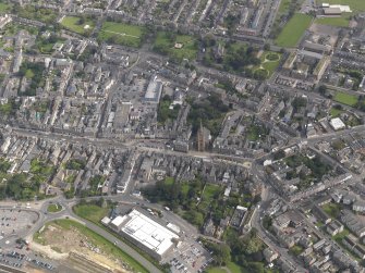 General oblique aerial view of  Montrose centred on the High Street, taken from the W.