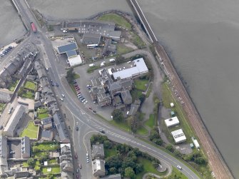 Oblique aerial view of Montrose Royal Infirmary, taken from the NE.