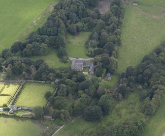 Oblique aerial view of Langley Park House, taken from the NE.